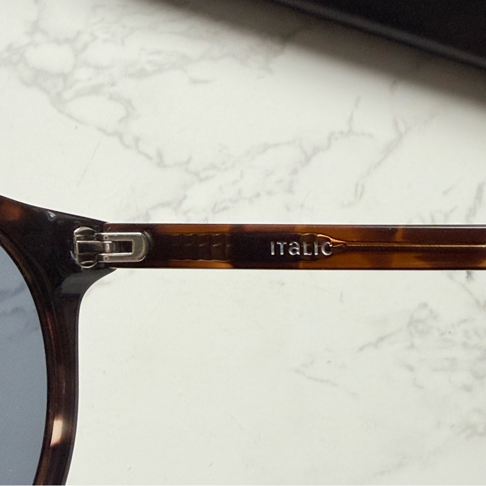 NEW Italic Round Brown Tortoise Sunglasses - Picture 7 of 10